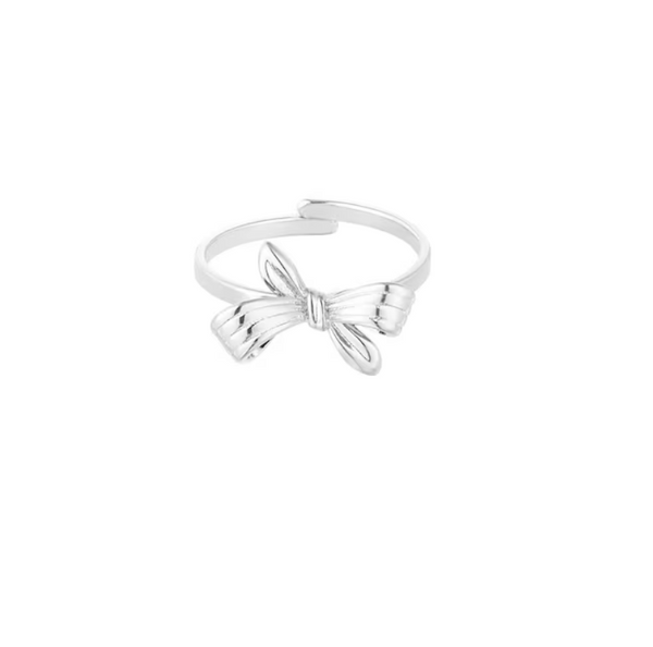 Little bow ring silver