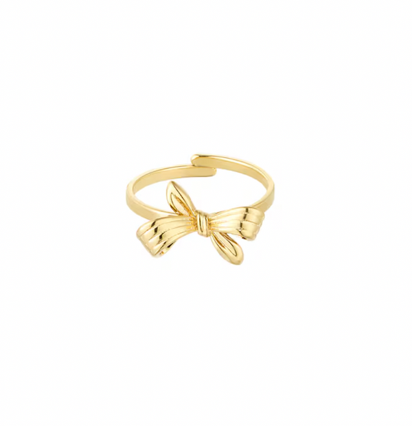 Little bow ring gold