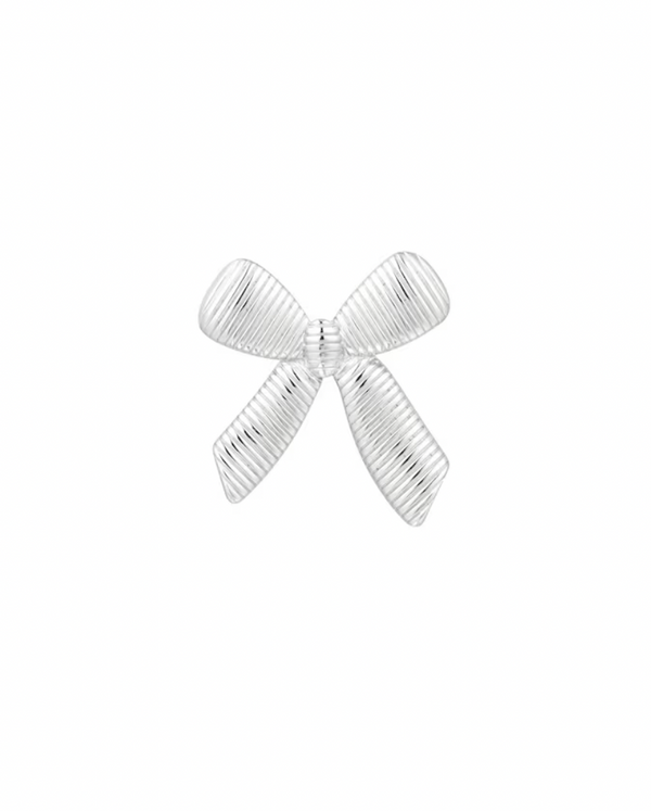 Bow ring silver